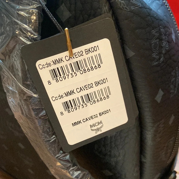 MCM Stark Medium Black Backpack NWT - Picture 12 of 16